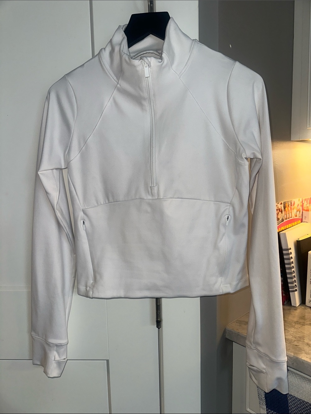 all in motion White Quarter-Zip Pullover Hoodie